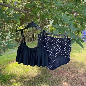 Torrid high waisted swimsuit set plus size small